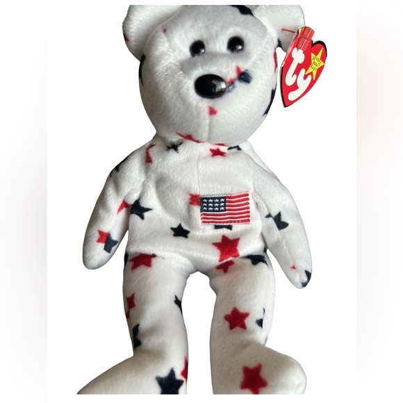 NWT Original TY Beanie Baby 1997 Glory The Bear With Matching Teenie Bear - Picture 3 of 12